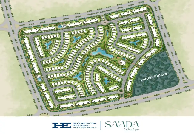 كمبوند سعادة التجمع السادس 19839 SA’ADA BOUTIQUE 6th Settlement 13 saada-boutique-master-plan