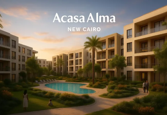 كمبوند اكاسا الما التجمع السادس (19839)20+ Acasa Alma New Cairo 5 Acasa-Alma-New-Cairo-location