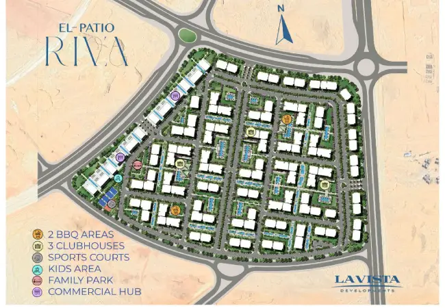 كمبوند الباتيو ريفا التجمع السادس (19839)20+ El Patio Riva New Cairo 6 el-patio-riva-new-cairo-master-plan