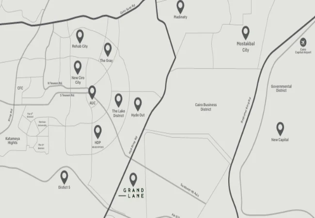 موقع-كمبوند-جراند-لين-الجمع-السادس