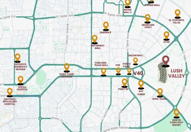 كمبوند لاش فالي التجمع الخامس (19839)20+ Lush Valley New Cairo 13 موقع-كمبوند-لاش-فالي-التجمع-الخامس