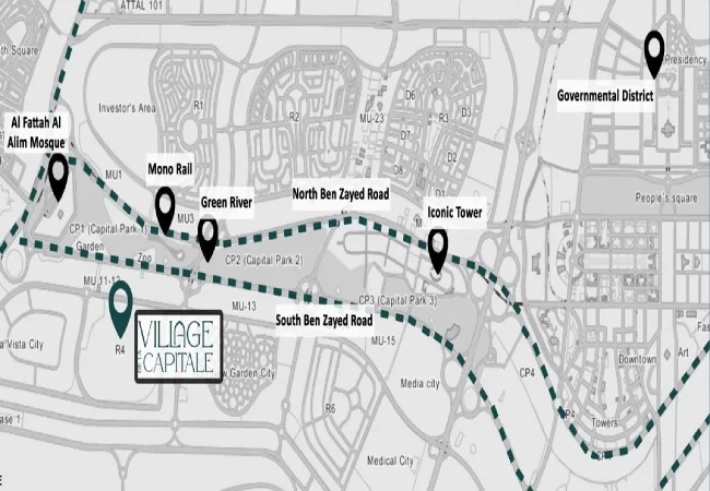 كمبوند فيلدج دي لاكبيتال العاصمة الادارية (19839)20+ Village de la Capitale New Capital 13 palm-hills-new-capital