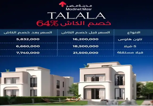 كمبوند طلالة هليوبوليس الجديدة (19839)20+ Talala New Heliopolis شركة مدينة مصر