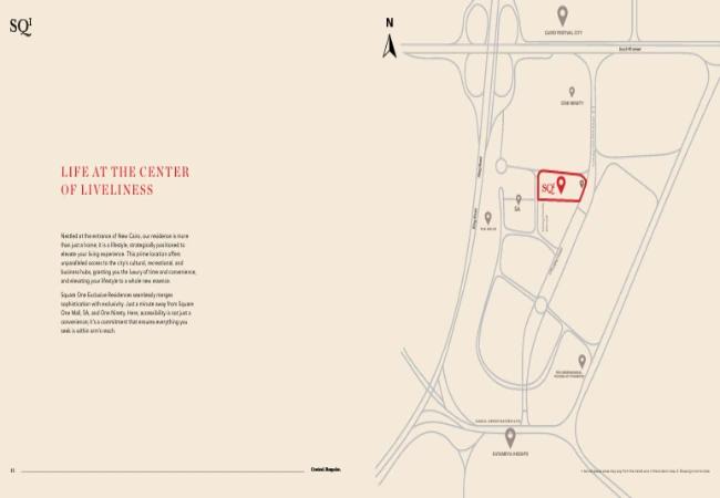 كمبوند SQ1 التجمع الخامس (19839)20+ Square One New Cairo 8 Square-One-New-Cairo-location